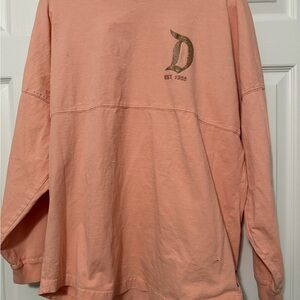 Disney Parks Disneyland Resort Spirit Jersey Peach Glitter Rose Gold